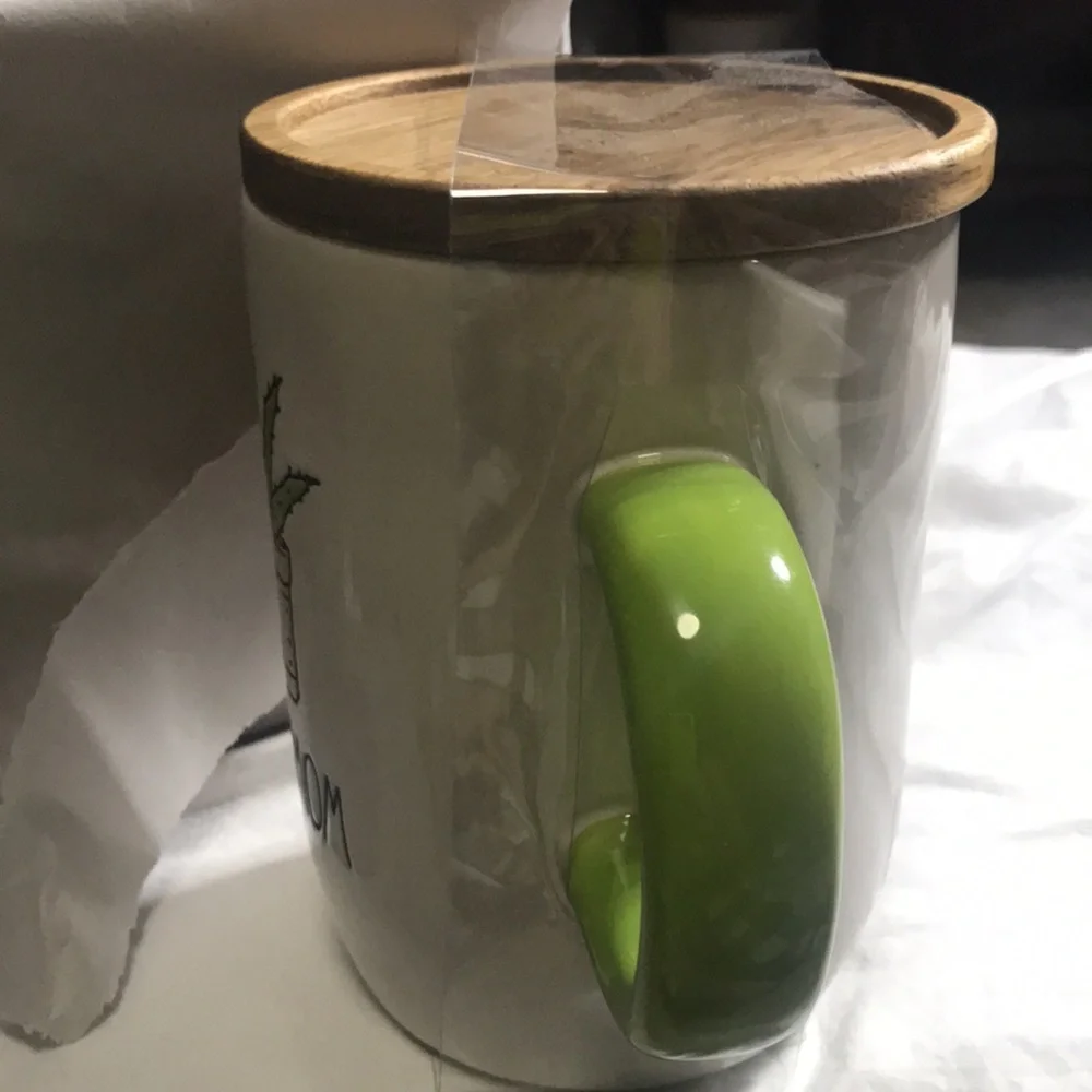 RAE DUNN PLANT MOM CACTUS WITH Cellar Lid Mug Coffee Tea Mug